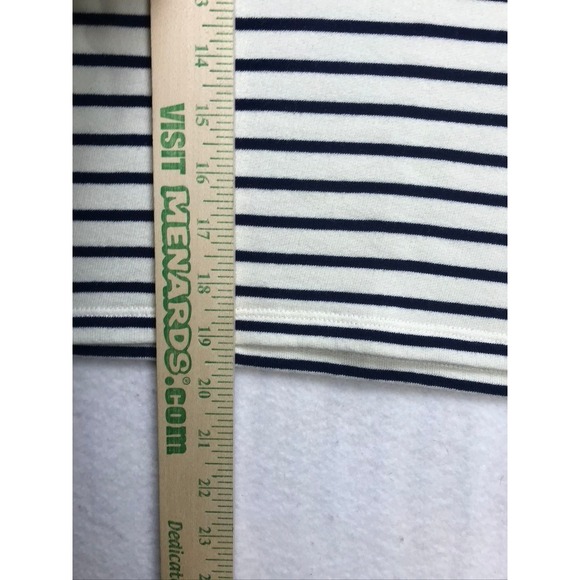 Splendid Womens Striped 2 Piece Set Crop Top Maxi Skirt Ivory Navy RS4K44E M - Picture 8 of 16